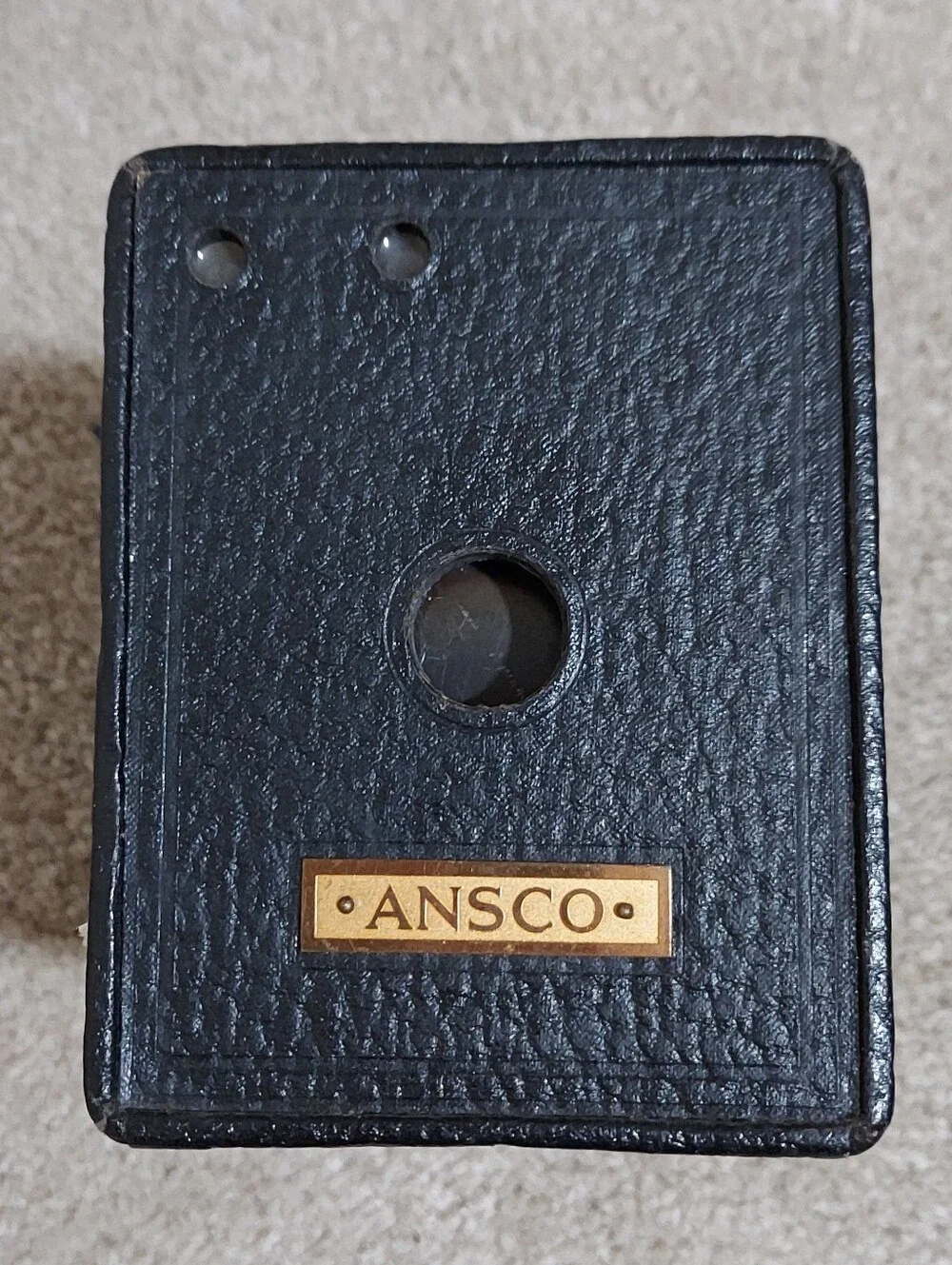 Vintage Ansco No. 2A Black Box Camera - Antique Ansco Camera